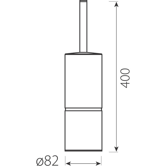 Йоржик для унітазу Ferro Audrey Chrome AD17 (підлоговий), фото , изображение 2
