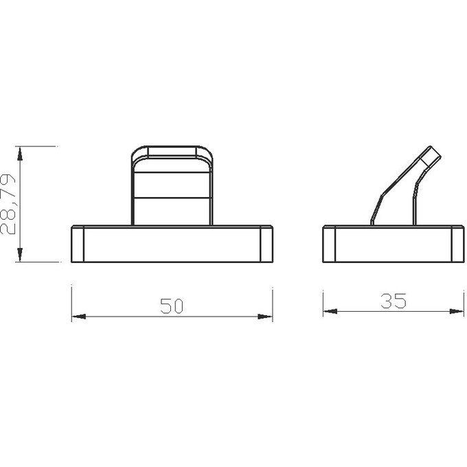 Крючок для ванной Ferro Greta Black Matt AGR05BL (черный матовый, одинарный), Цвет производителя: черный матовый, фото 2