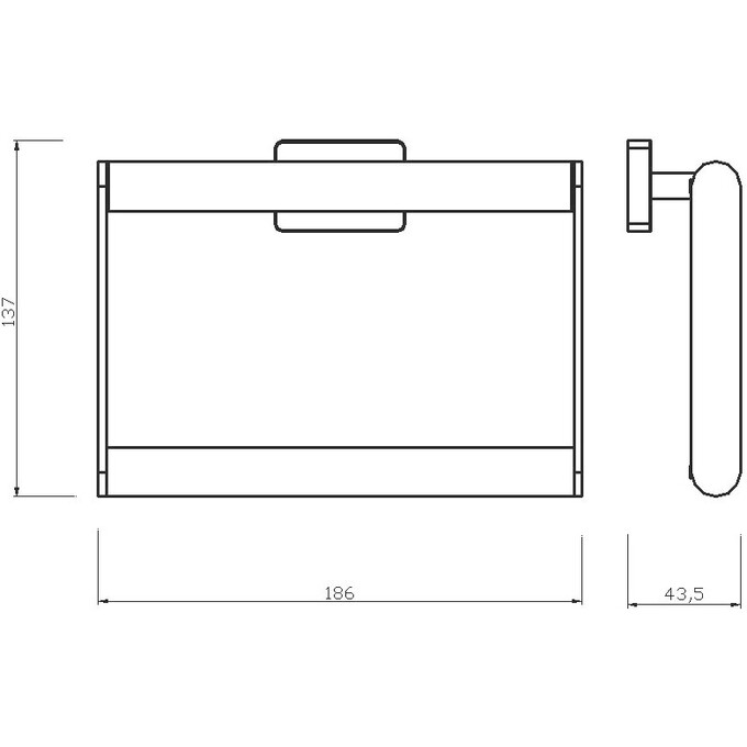 Рушникотримач Ferro Greta Black Matt AGR11BL (чорний матовий, кільце), Колір виробника: чорний матовий, фото , изображение 2