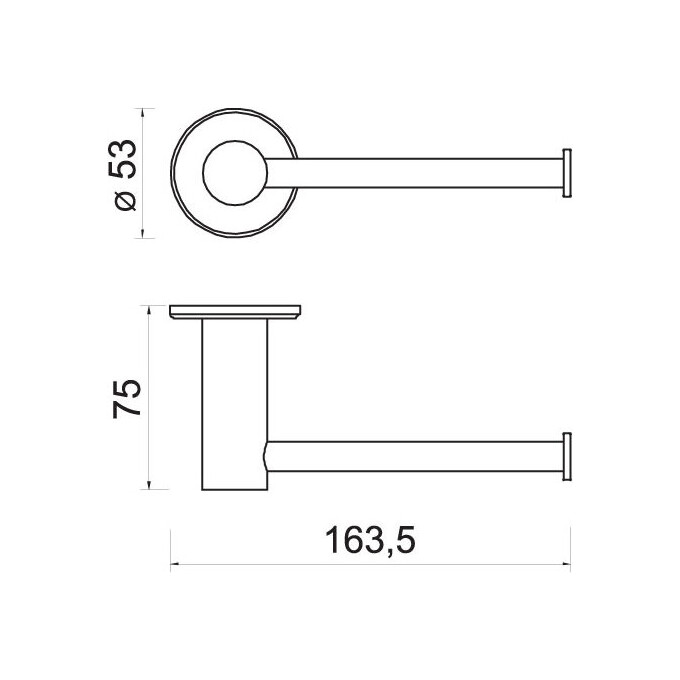 Тримач для туалетного паперу Ferro Smile Chrome ASM33, фото , изображение 2