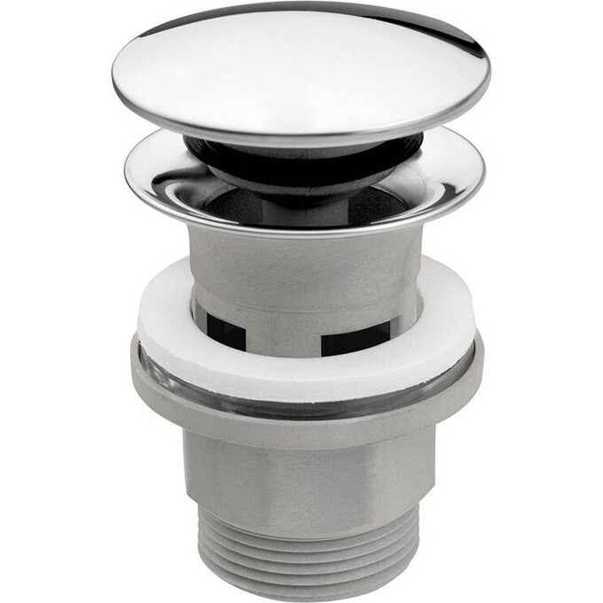 Донний клапан Ferro Chrome S287PP-B (з переливом), фото 