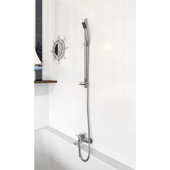 Душевой гарнитур Ferro Quadro Chrome N110 (с мыльницей), фото 2