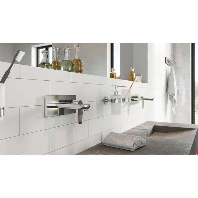 Склянка для зубних щіток Ferro Grace Chrome AC03 (настінний), фото , изображение 3