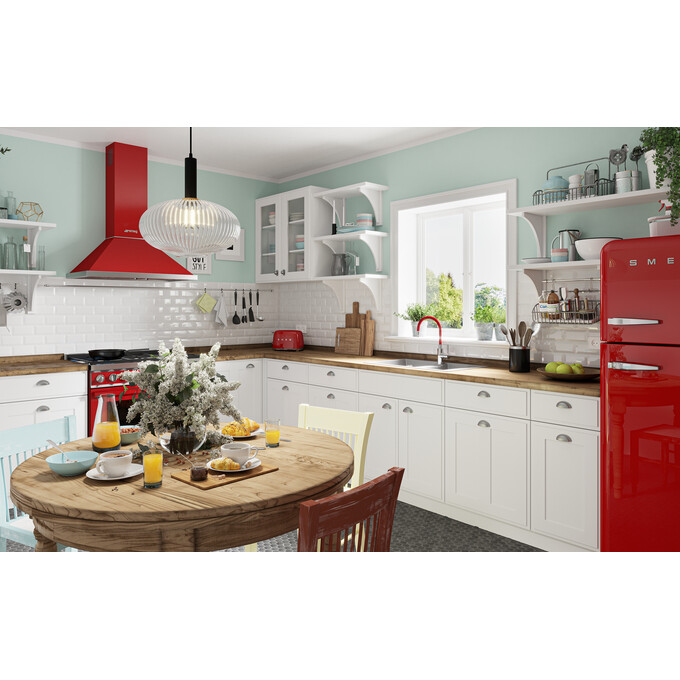 Смеситель для кухни Ferro Zumba Chrome/Red BZA4R (хром/красный, c гибким изливом), Цвет производителя: хром, красный, фото 3