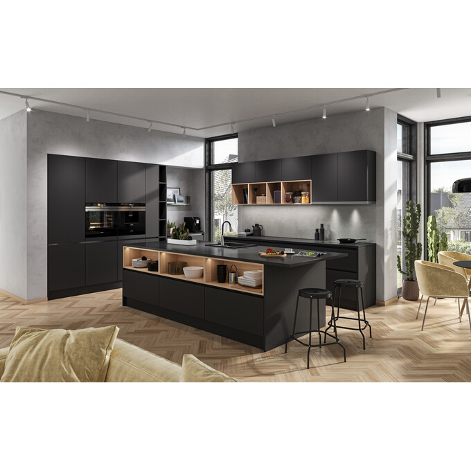 Мийка для кухні Ferro Mezzo II Graphite DRGM1/48/58BA (58x48 см, графітова, з сифоном та клапаном-автоматом), Доступні розміри: 58 x 48, Колір виробника: графіт, фото , изображение 3