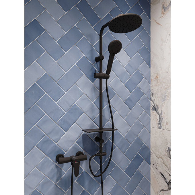 Змішувач для душу Ferro Algeo Black Matt BAG7BL (чорний матовий), фото , изображение 6