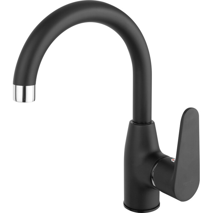 Смеситель для умывальника Ferro Algeo Black Matt BAG2ABL (черный матовый), фото 