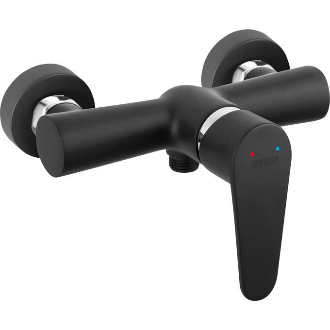 Змішувач для душу Ferro Algeo Black Matt BAG7BL (чорний матовий), фото 