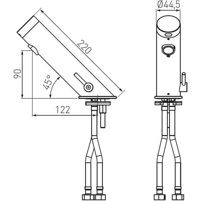 Змішувач раковини Ferro Mistral Sensor Chrome BBB111 (сенсорний), фото , изображение 3