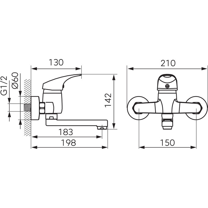 Смеситель для умывальника Ferro One Chrome BFO3, фото 3