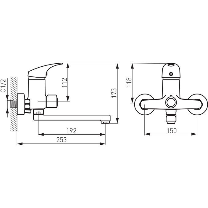 Смеситель для умывальника Ferro One Chrome BFO3A, фото 4