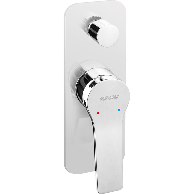 Змішувач прихованого монтажу Ferro Stratos Chrome BSC7P (внутрішня частина в комплекті), фото 