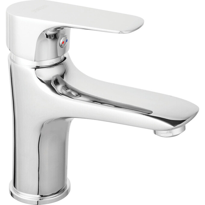 Змішувач для умивальника Ferro Tiga VerdeLine Chrome BTG2VL (з донним клапаном), фото 