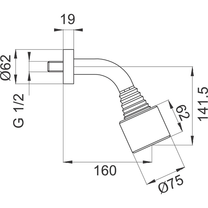 Верхний душ Ferro NPG01, фото 3