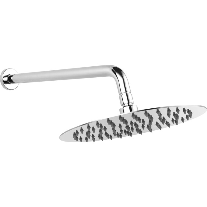 Верхній душ Ferro Chrome NPT13 (1 режим струменя, з кронштейном), фото 