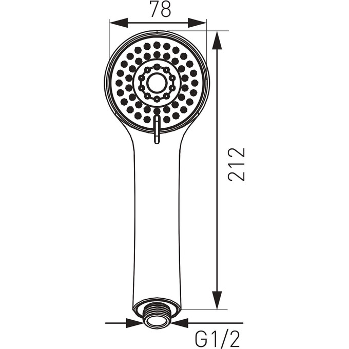 Лійка для душу Ferro Casa Chrome S305 (трирежимна), фото , изображение 2