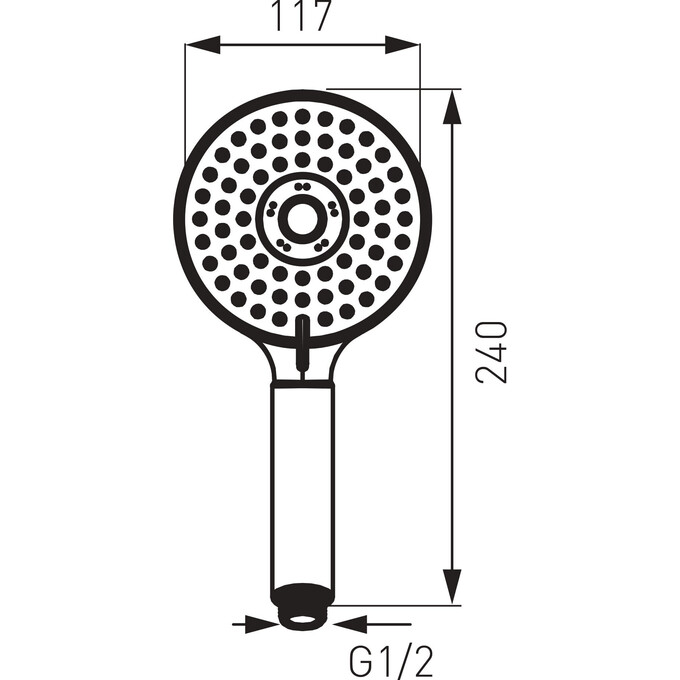 Лійка для душу Ferro Mattiono Chrome S310 (трирежимна), фото , изображение 3