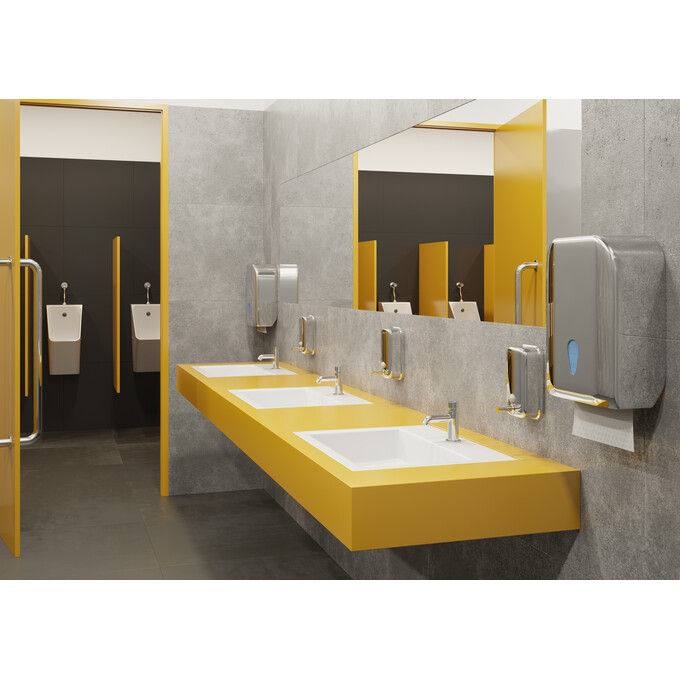 Змішувач для умивальника Ferro Press Chrome Z201 (натискний), фото , изображение 3