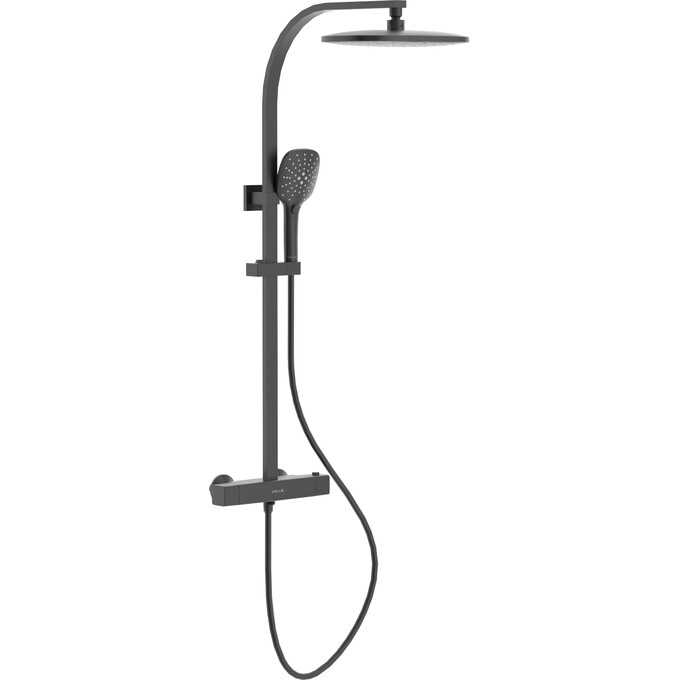 Душевая система с термостатом Volle Sistema D De La Noche 1599.090104 (черная матовая), Цвет производителя: черный матовый, фото 