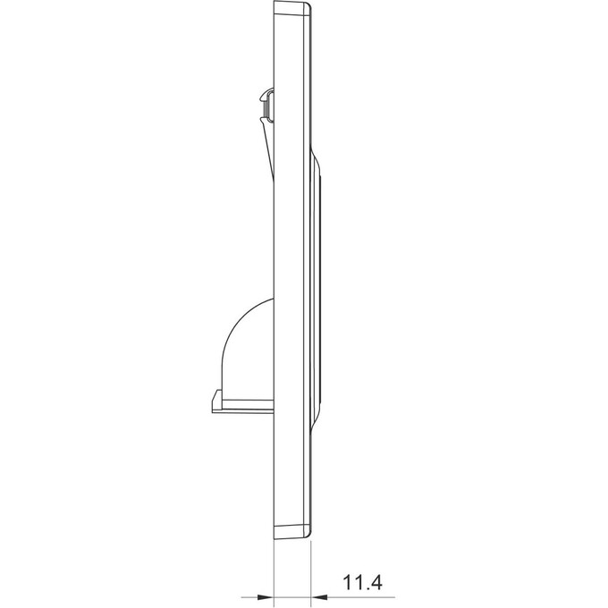 Панель смыва Koller Pool Air Black Matt KP-230-017 (2358510657, черная матовая), Цвет производителя: черный матовый, фото 6