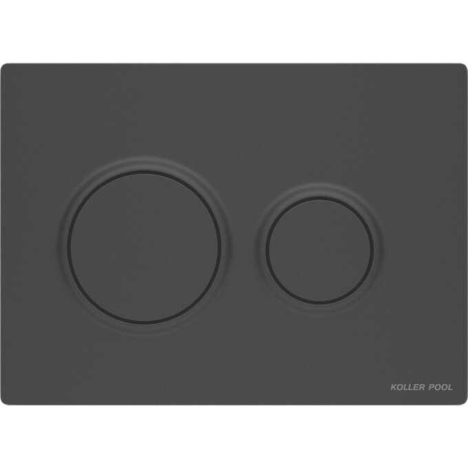 Панель смыва Koller Pool Air Black Matt KP-230-017 (2358510657, черная матовая), Цвет производителя: черный матовый, фото 