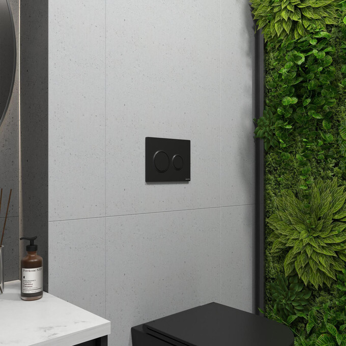 Панель смыва Koller Pool Air Black Matt KP-230-017 (2358510657, черная матовая), Цвет производителя: черный матовый, фото 3