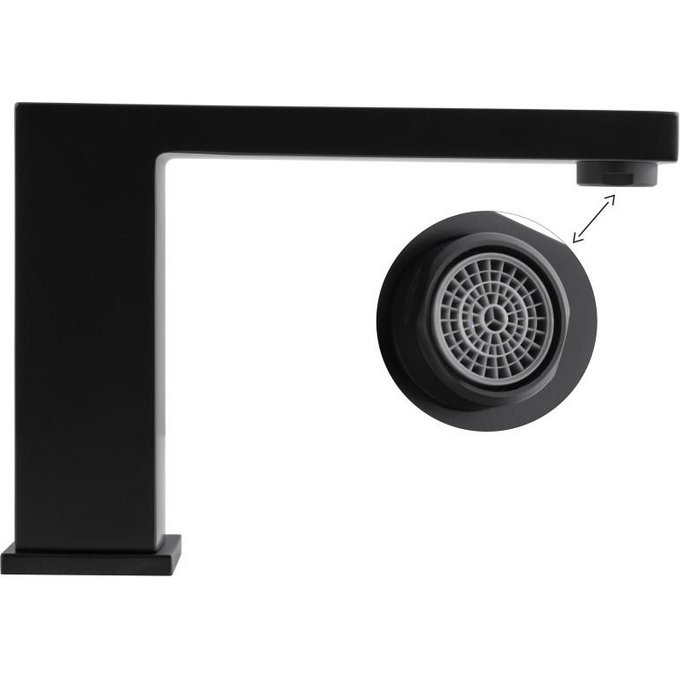 Змішувач на борт ванни Yoka Afeo Black Matt BW.AFEO-BLK (чорний матовий, на три отвори), фото , изображение 6