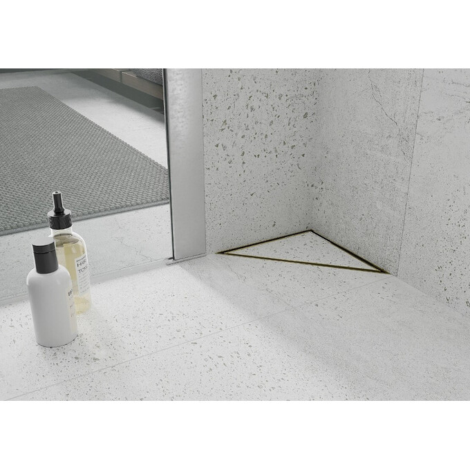 Душовий трап Mexen Flat Gold MEX-1510320 (20x20 см, золотий), Колір виробника: золото, Доступні розміри: 20 x 20, фото , изображение 3