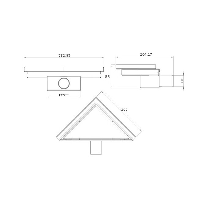 Душовий трап Mexen Flat Gold MEX-1510320 (20x20 см, золотий), Колір виробника: золото, Доступні розміри: 20 x 20, фото , изображение 6