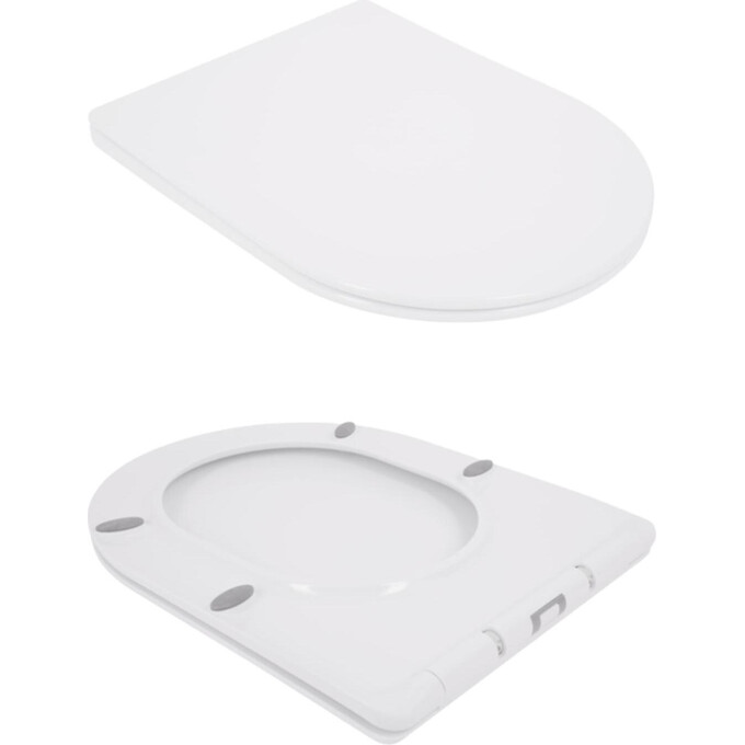 Безободковый подвесной унитаз Qtap Jay QT07335176W (с сиденьем), фото 12