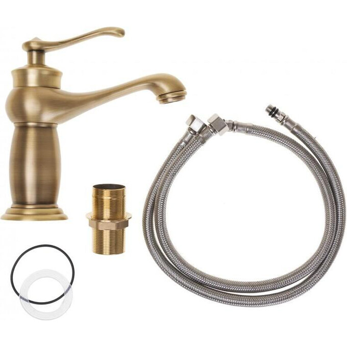 Змішувач для раковини Yoka Marena Brushed Gold BU.MARENA-GLD (брашований золотий), фото , изображение 5