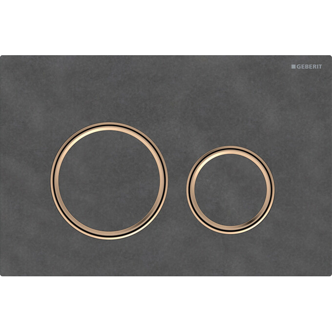 Смывная клавиша Geberit Sigma50 115.650.JM.1 (ex Sigma21, красное золото/сланец Mustang), Цвет производителя: mustang, красное золото, фото 