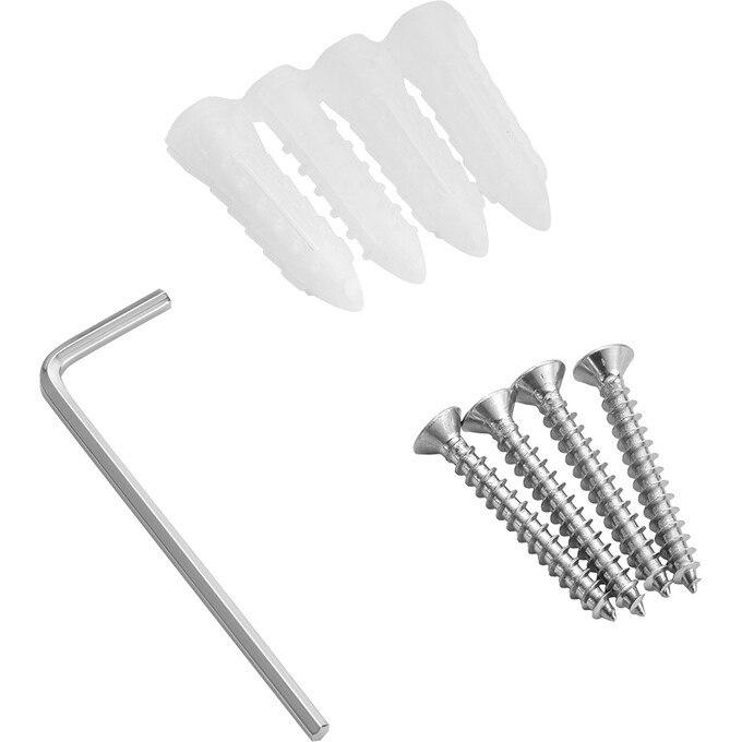 Полка в ванную Kroner KRP Edelstahl Kubus Black Matt Kubus-SCH3907 (57.5x12 см, черная матовая, настенная), фото 7