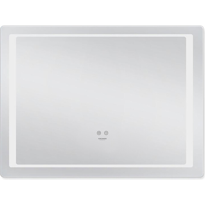 Зеркало для ванной комнаты Kroner KRP Spiegel HR2-8060 (80x60 см, с подсветкой и антизапотеванием), Доступные размеры: 80 x 60, фото 2