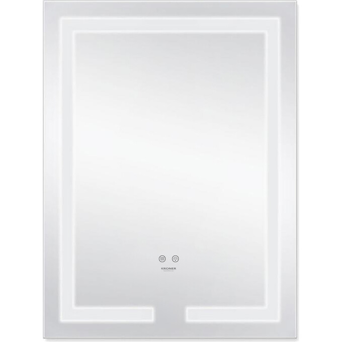 Зеркало для ванной комнаты Kroner KRP Spiegel VR1-5080 (50x80 см, с подсветкой и антизапотеванием), фото 2