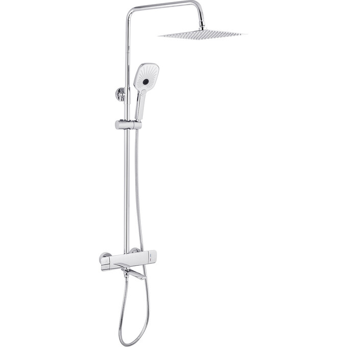 Душевая система Kroner KRP Makon Chrome KRP Makon-C063T (хром, с изливом), Цвет производителя: хром, фото 