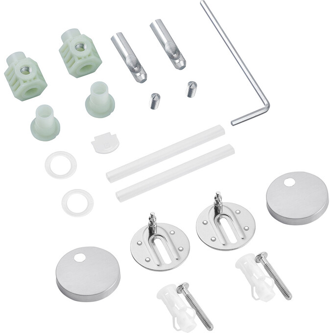 Комплект унитаз с инсталляцией 4 в 1 3884966KE493436T: подвесной унитаз с сиденьем Kroner Eifel Tornado WHI493436 + инсталляция Grohe Solido 3884966Q + клавиша смыва Grohe Even 38966000, фото 13