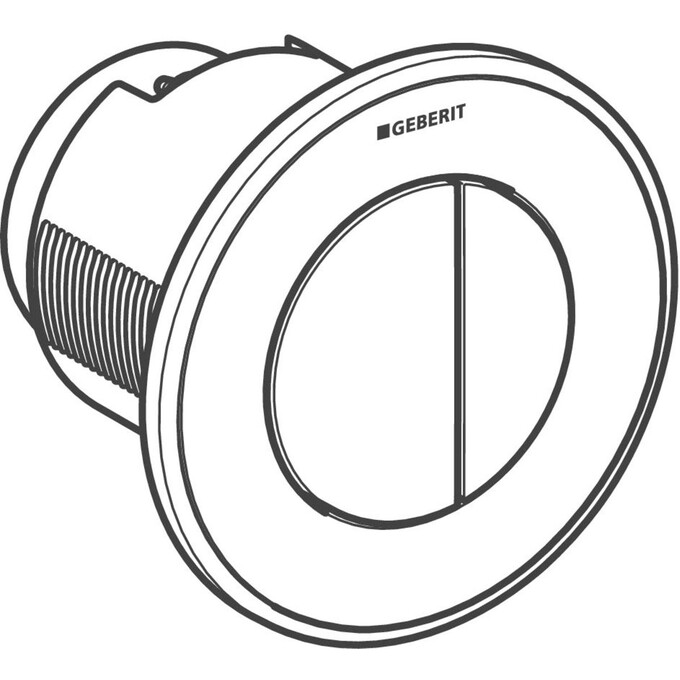 Пневматическая клавиша смыва Geberit Type10 116.055.KH.1, Цвет производителя: хром, сатин (матовый хром), фото 2