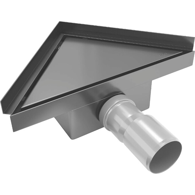 Душевой трап Mexen Flat Black Matt MEX-1710320 (20x20 см, черный матовый), Цвет производителя: черный матовый, Доступные размеры: 20 x 20, фото 