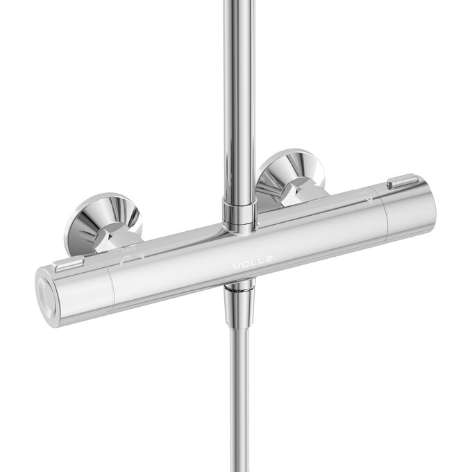 Душевая система с термостатом Volle Sistema D Chrome 1598.090101 (хром), Цвет производителя: хром, фото 2