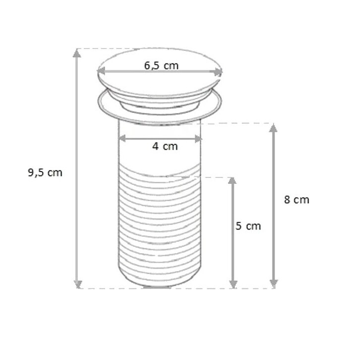 Донный клапан Mexen Blue Matt MEX-79910-49 (голубой матовый, без перелива), фото 2