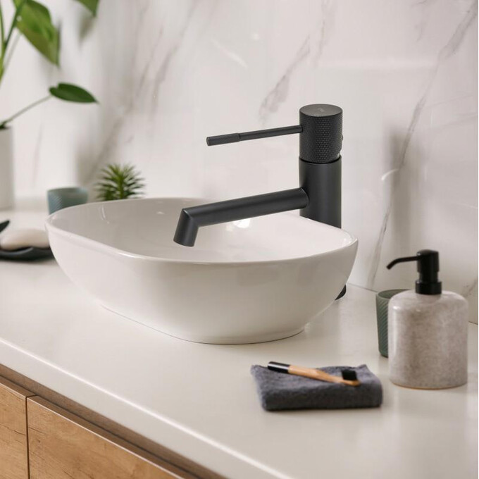 Змішувач для раковини Yoka Meri Black Matt BU.MERI-24-BLK (чорний матовий), фото , изображение 3