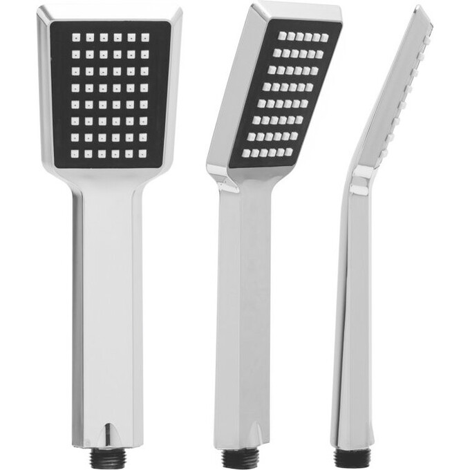 Лійка для душу Yoka Abba Chrome BP.ABBA-CHR (однорежимна, зі шлангом та тримачем), фото , изображение 2