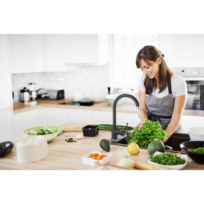 Смеситель для кухни Ferro Freya Graphite BFR41B (графитовый), Цвет производителя: графит, фото 2