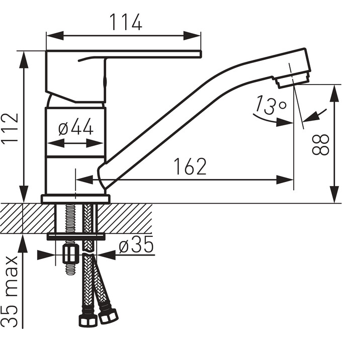 Змішувач для умивальника Ferro Algeo Chrome BAG2AA, фото , изображение 5