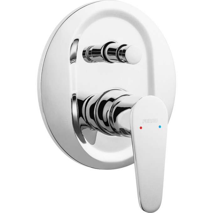 Змішувач прихованого монтажу Ferro Algeo Chrome BAG7P (внутрішня частина в комплекті), фото 