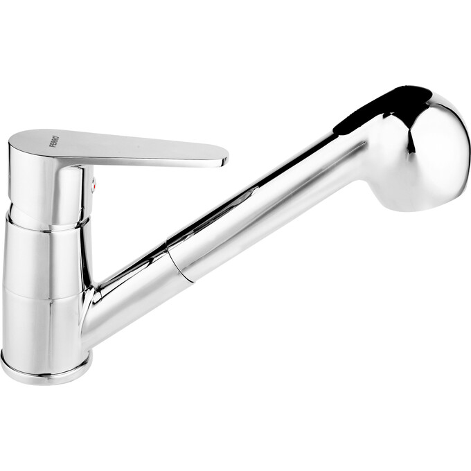 Змішувач для кухні Ferro Algeo Chrome BAG8 (з висувною лійкою), фото 