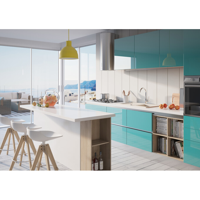 Змішувач для кухні Ferro Algeo Square Chrome BAQ4, фото , изображение 3