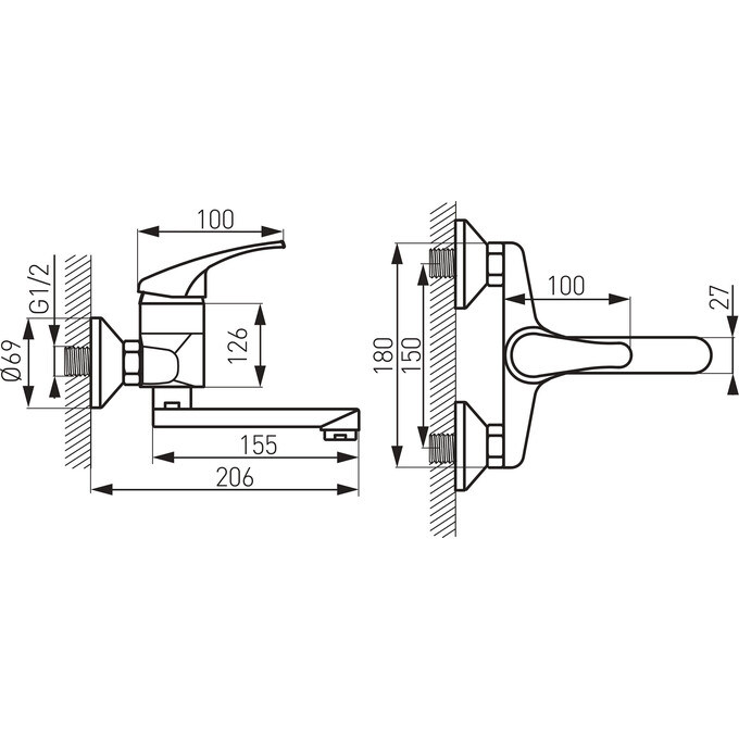Змішувач для раковини Ferro Basic BBC3, фото , изображение 4