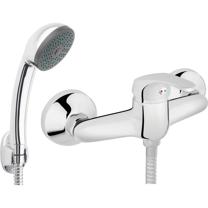 Смеситель для душа Ferro Basic Chrome BBC77 (с лейкой и шлангом), фото 